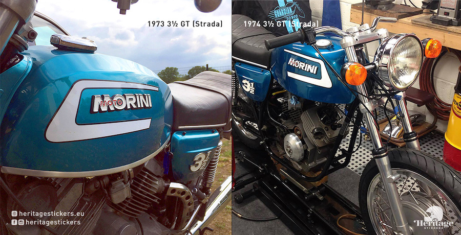Morini 3 1/2 GT (Strada) 1973 and 1974